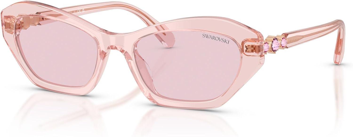 imageSwarovski Womens Sk6048 SunglassesTransparent PinkPink Transition
