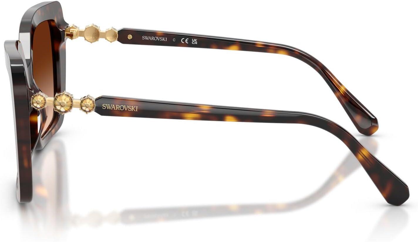 imageSwarovski Womens Sk6049 SunglassesHavanaGradient Brown