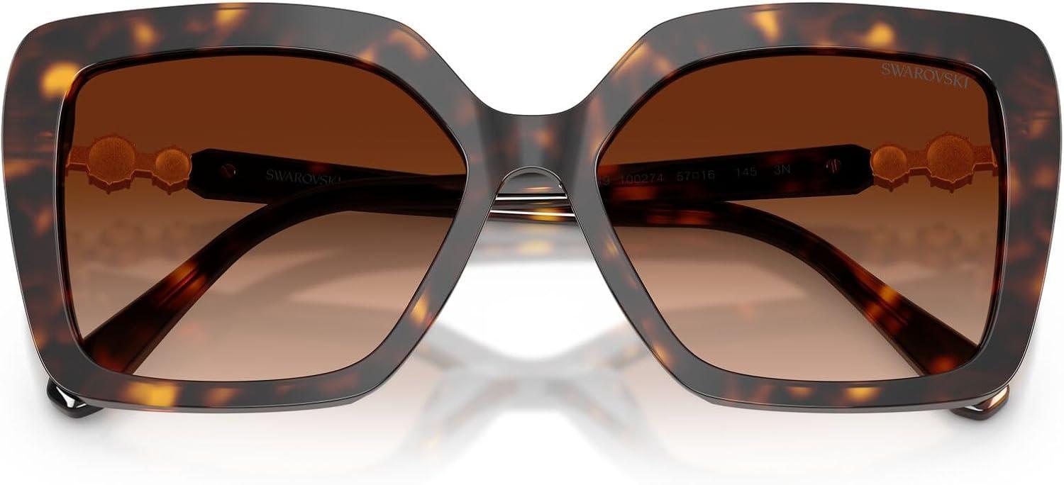 imageSwarovski Womens Sk6049 SunglassesHavanaGradient Brown
