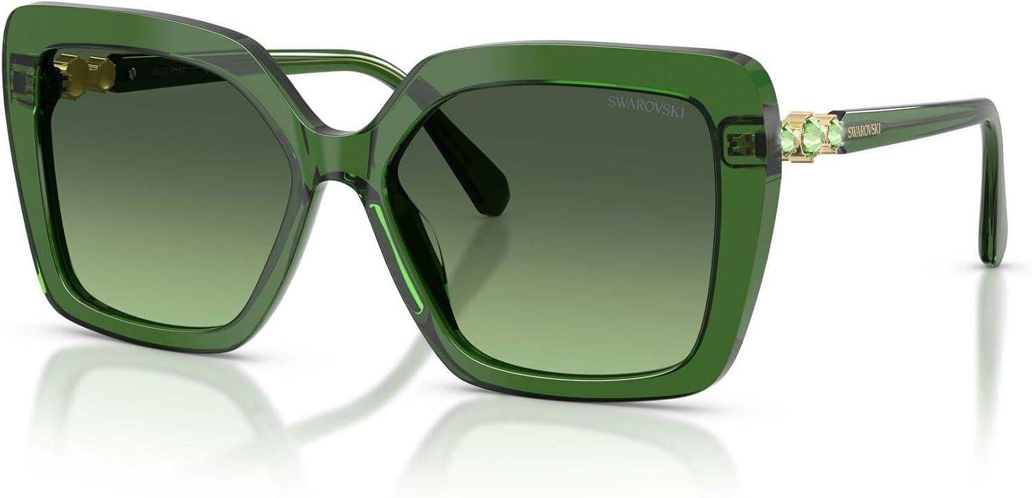 imageSwarovski Womens Sk6049 SunglassesMilky GreenGradient Green