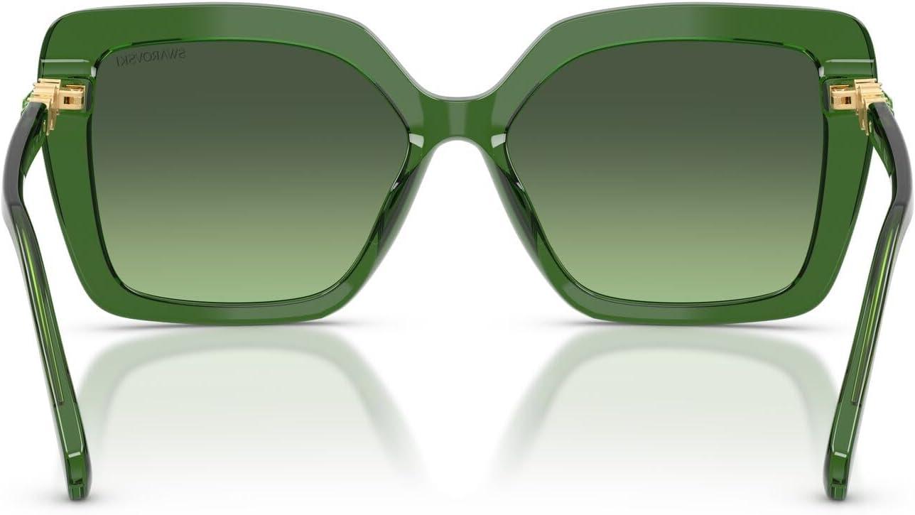 imageSwarovski Womens Sk6049 SunglassesMilky GreenGradient Green