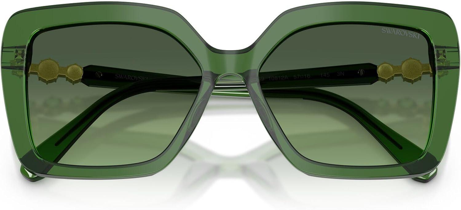 imageSwarovski Womens Sk6049 SunglassesMilky GreenGradient Green