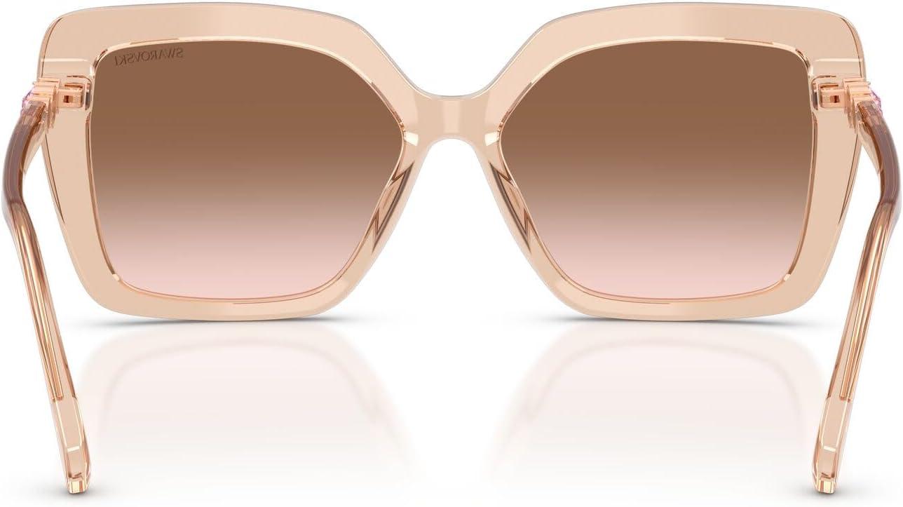 imageSwarovski Womens Sk6049 SunglassesTransparent BeigeGradient Brown