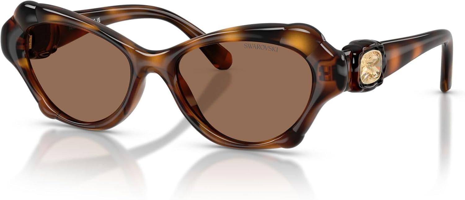 imageSwarovski Womens Sk6050 SunglassesHavanaDark Brown