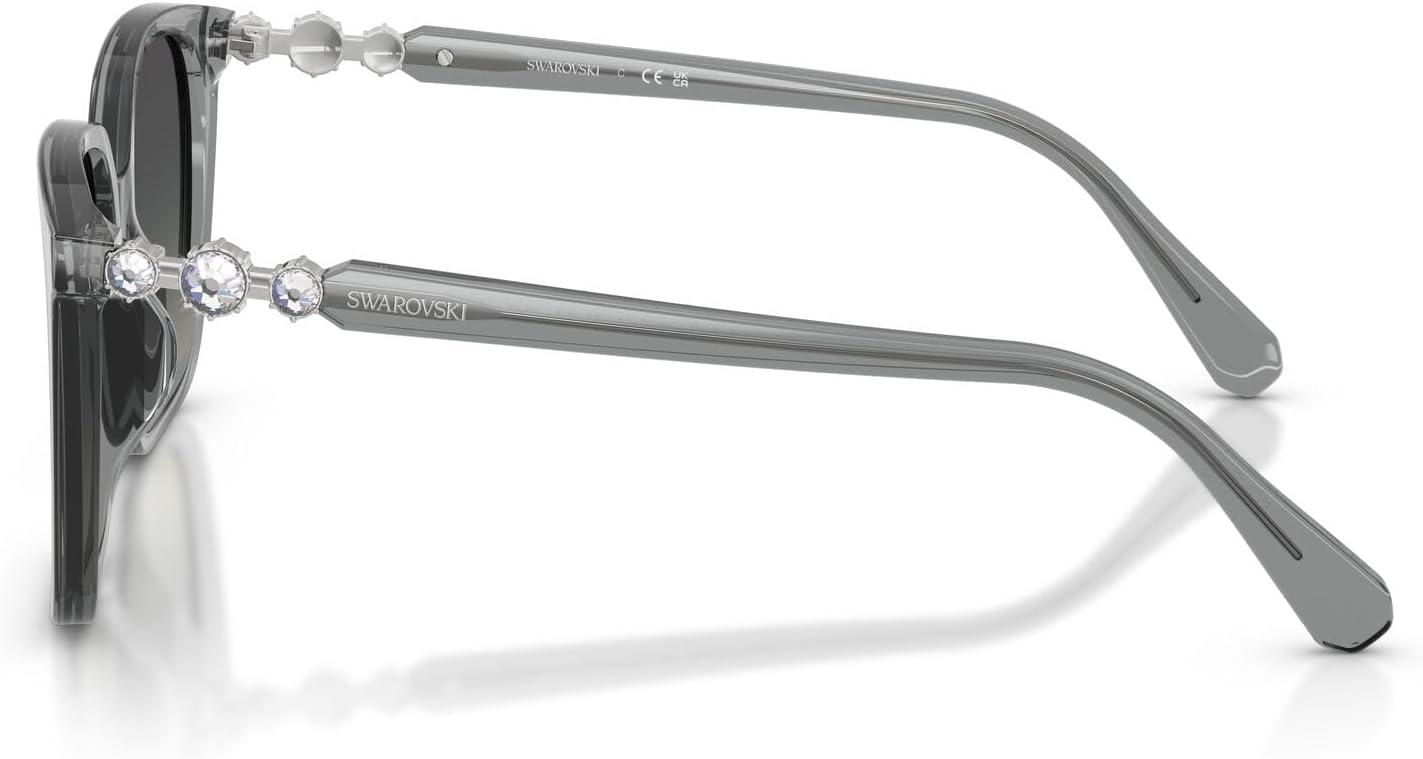 imageSwarovski Womens Sk6053d SunglassesTransparent GreyGradient Grey