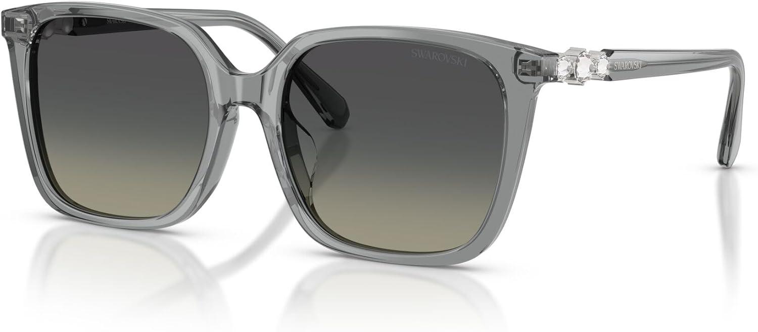 imageSwarovski Womens Sk6053d SunglassesTransparent GreyGradient Grey