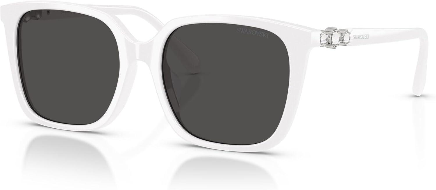 imageSwarovski Womens Sk6053d SunglassesWhiteDark Grey