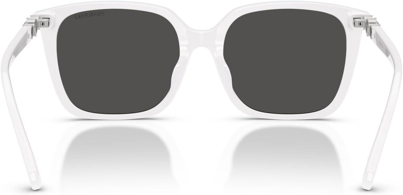 imageSwarovski Womens Sk6053d SunglassesWhiteDark Grey