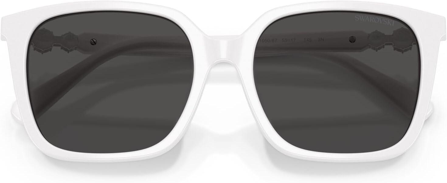 imageSwarovski Womens Sk6053d SunglassesWhiteDark Grey