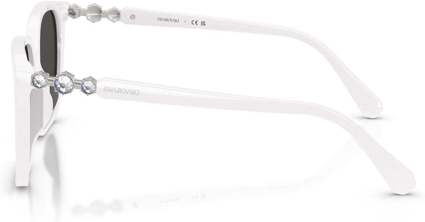imageSwarovski Womens Sk6053d SunglassesWhiteDark Grey