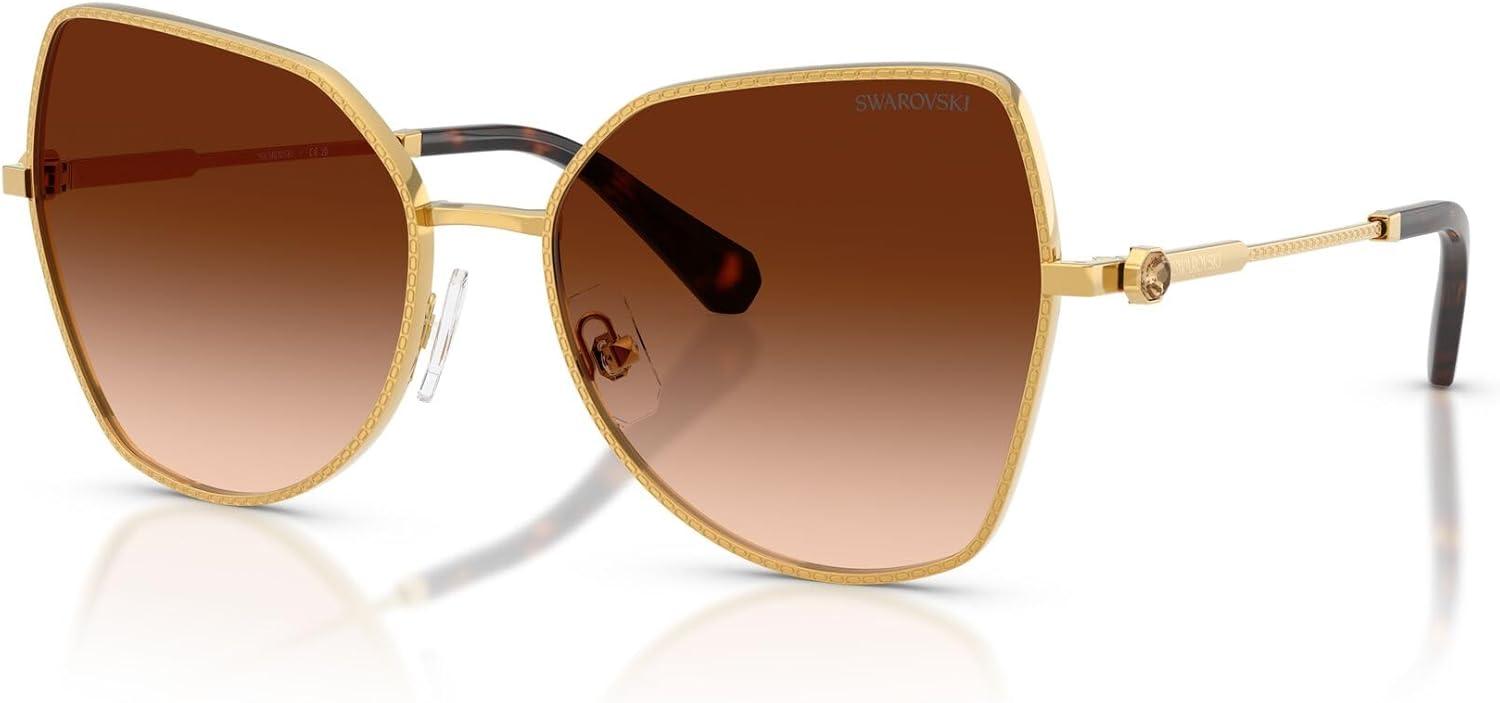 imageSwarovski womens Sk7037Dark GoldGradient Brown