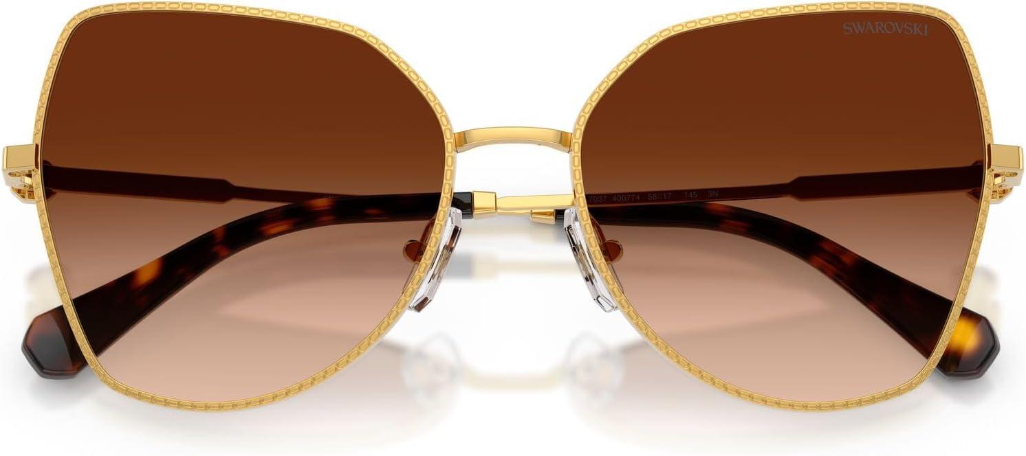 imageSwarovski womens Sk7037Dark GoldGradient Brown
