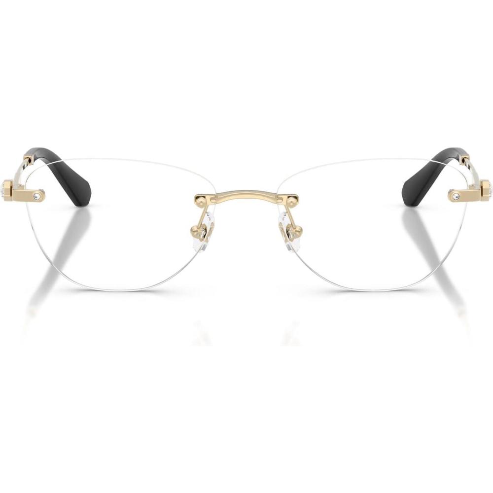 imageSwarovski Womens Sk1035d Oval Prescription Eyewear FramesPale GoldDemo Lens