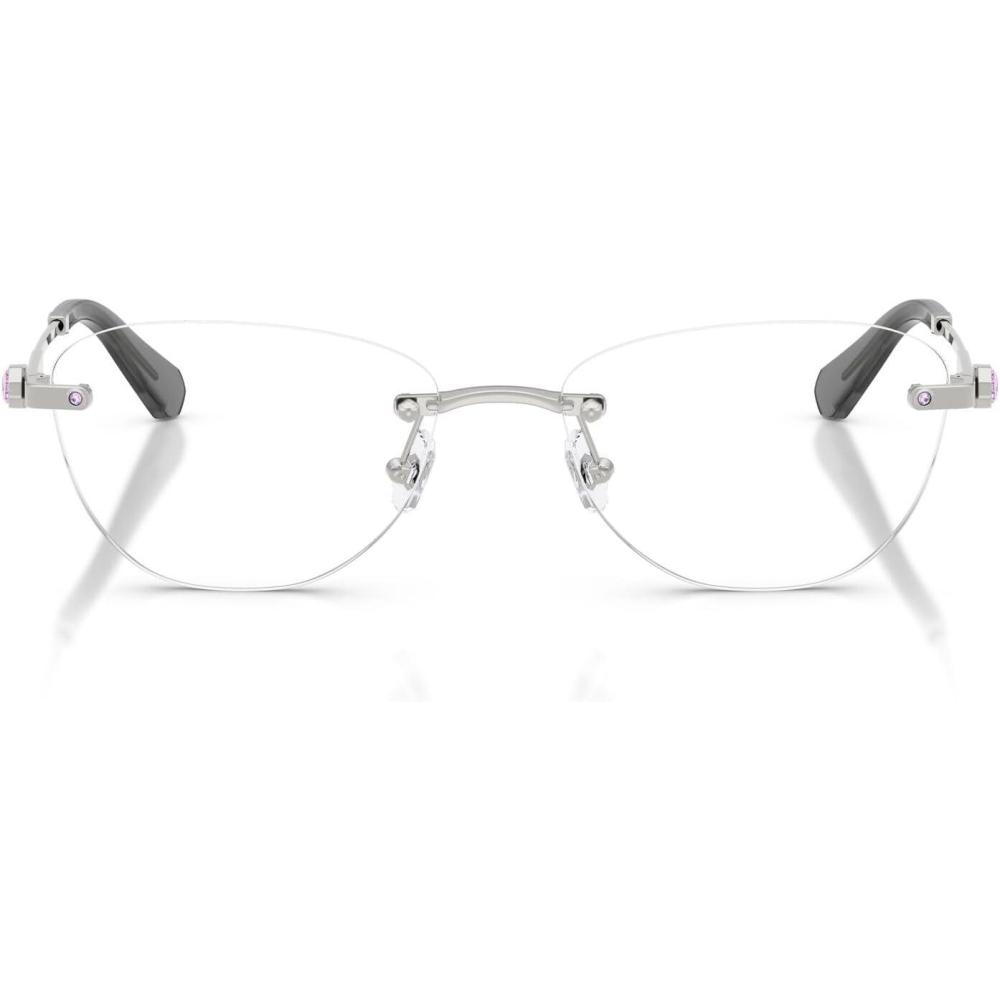 imageSwarovski Womens Sk1035d Oval Prescription Eyewear FramesSilverDemo Lens