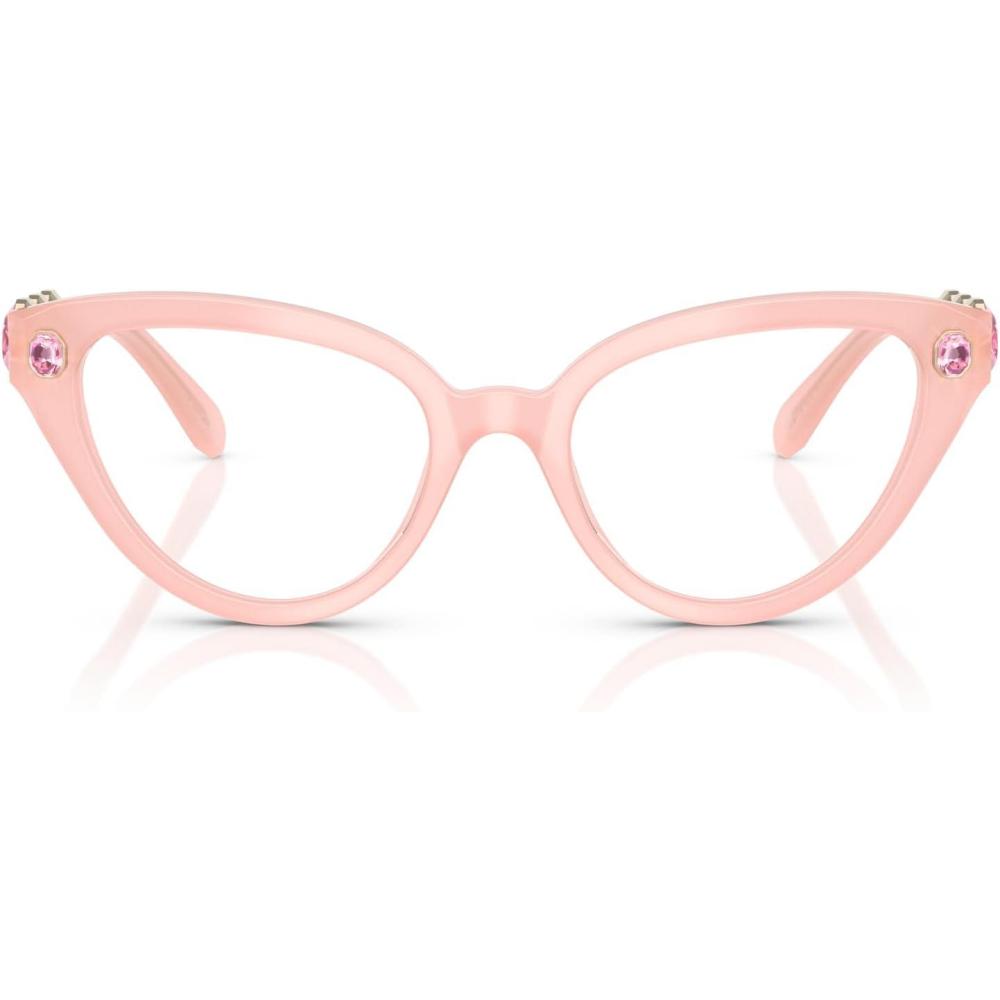 imageSwarovski Womens Sk2028 Cat Eye Prescription Eyewear FramesMilky PinkDemo Lens