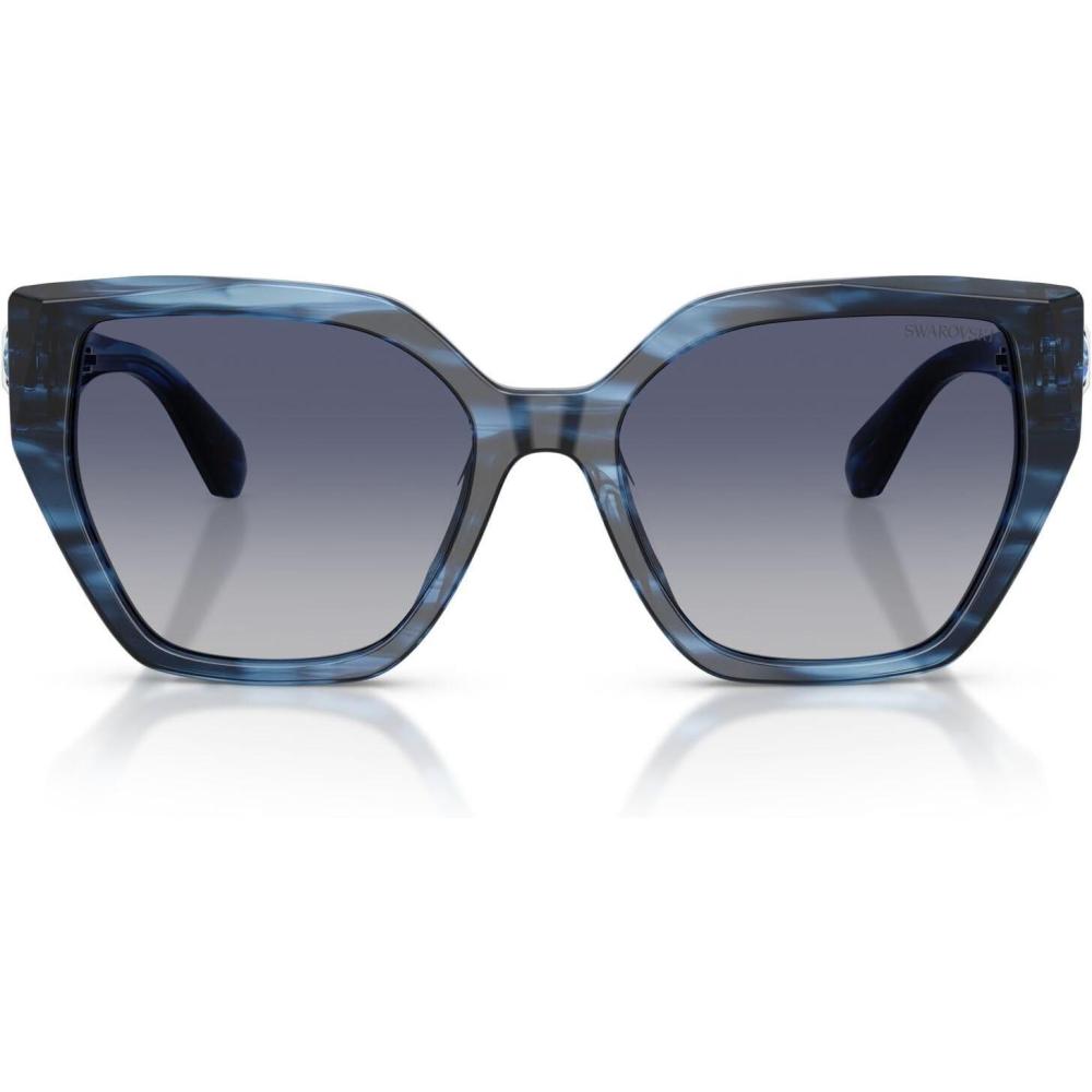 imageSwarovski Womens Sk6044u Universal Fit SunglassesStriped BlueGradient Blue