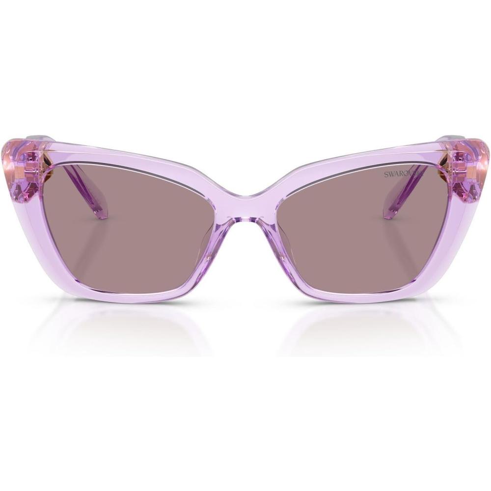 imageSwarovski Womens Sk6047 SunglassesTransparent LilacViolet