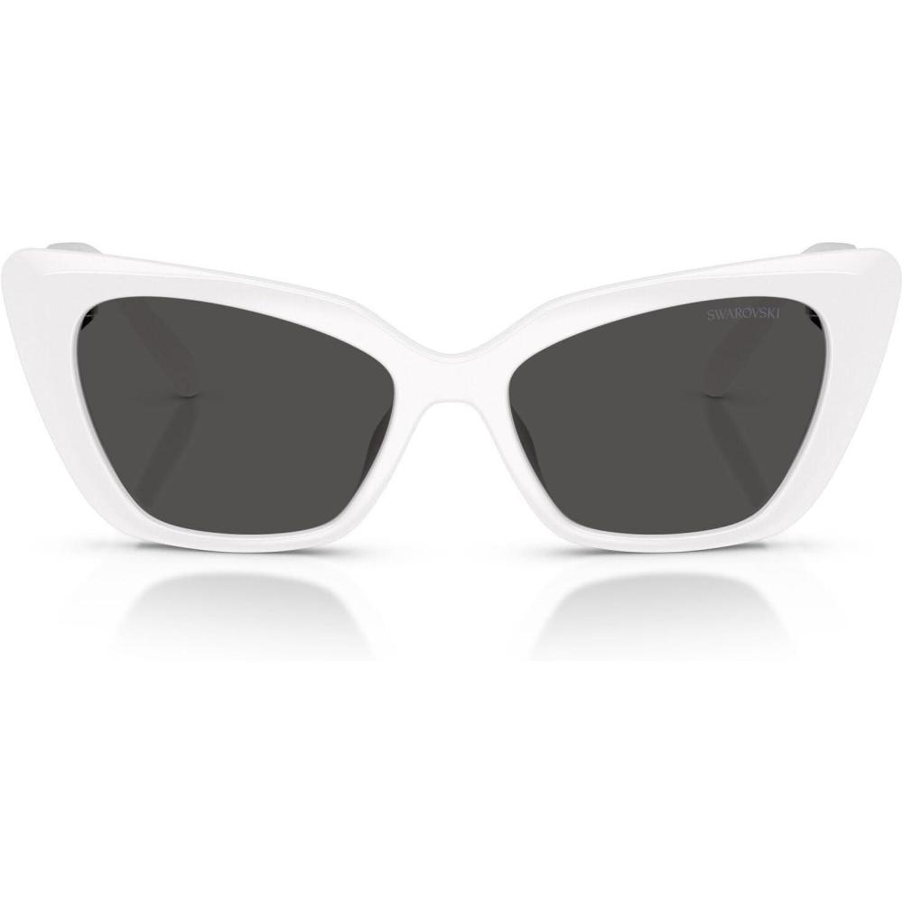 imageSwarovski Womens Sk6047 SunglassesWhiteDark Grey