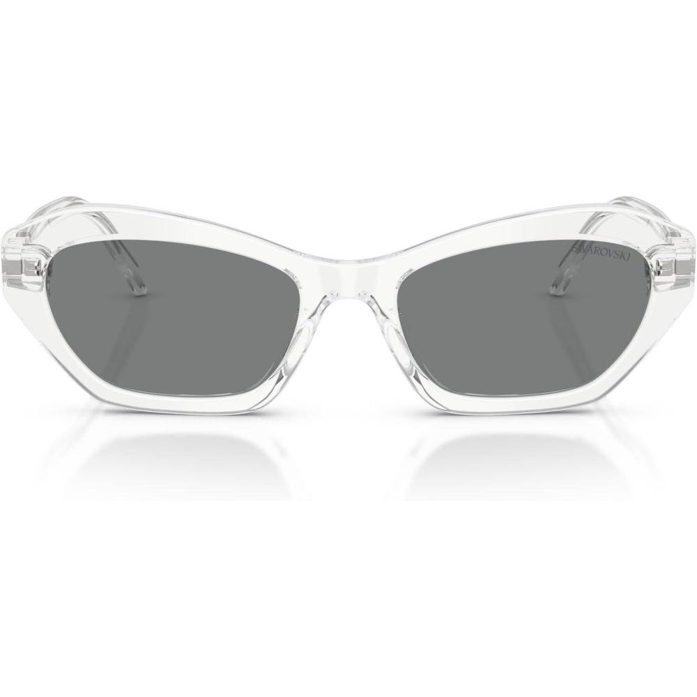 imageSwarovski Womens Sk6048 SunglassesTransparentDark Grey
