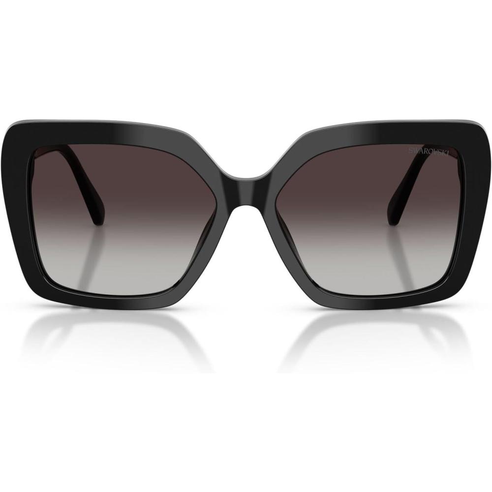 imageSwarovski Womens Sk6049 SunglassesBlackGradient Grey