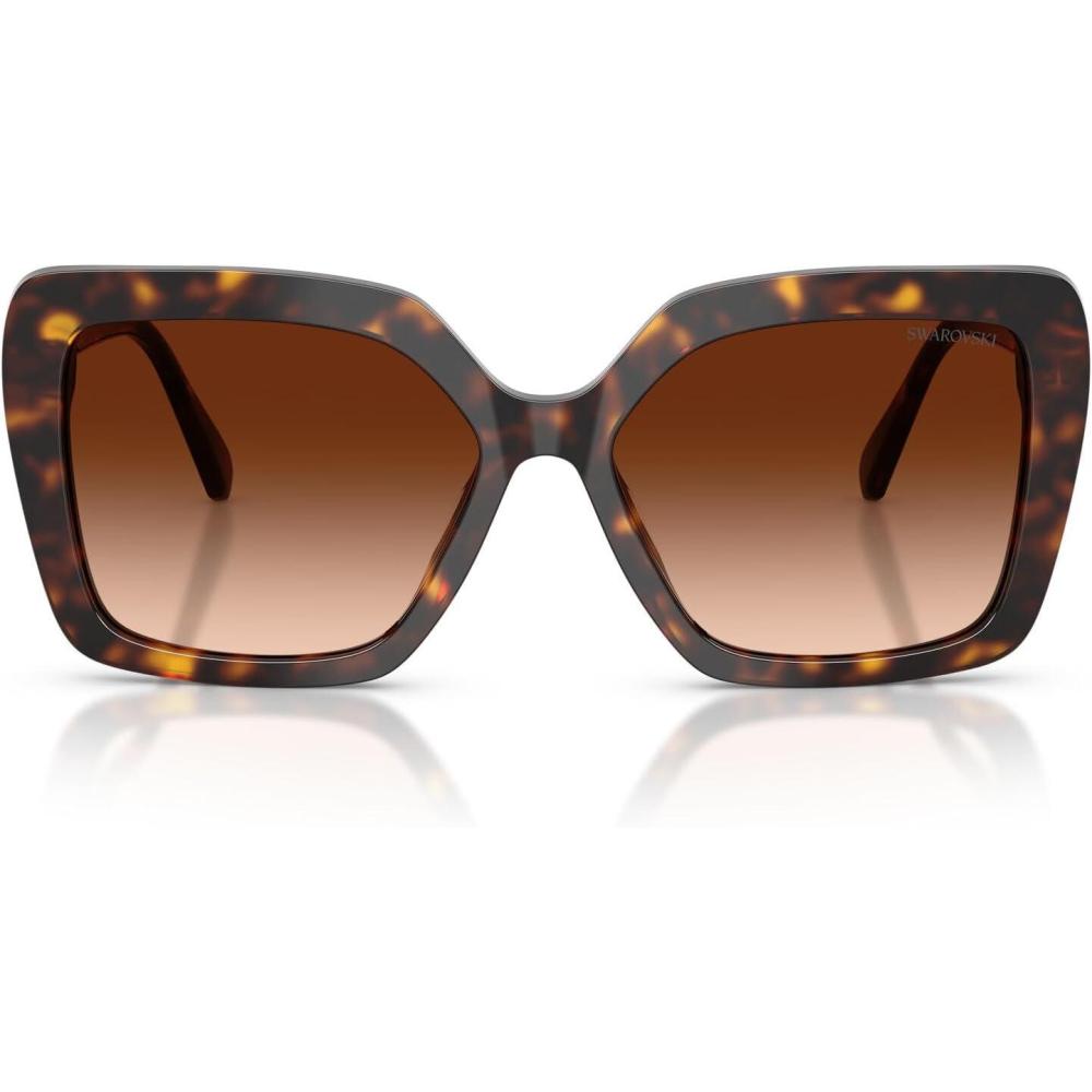 imageSwarovski Womens Sk6049 SunglassesHavanaGradient Brown