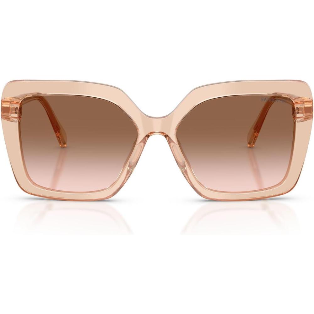 imageSwarovski Womens Sk6049 SunglassesTransparent BeigeGradient Brown
