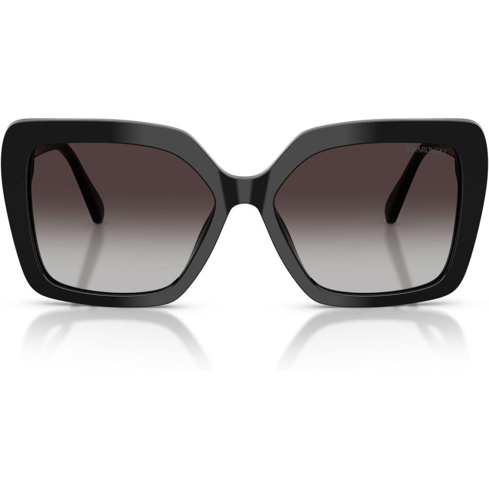 imageSwarovski Womens Sk6049f Low Bridge Fit SunglassesBlackGradient Grey