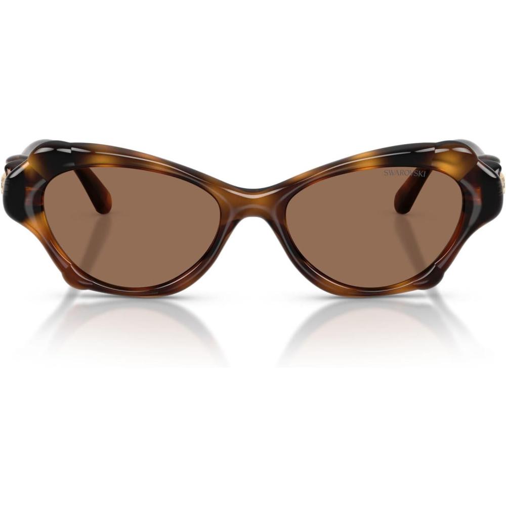 imageSwarovski Womens Sk6050 SunglassesHavanaDark Brown