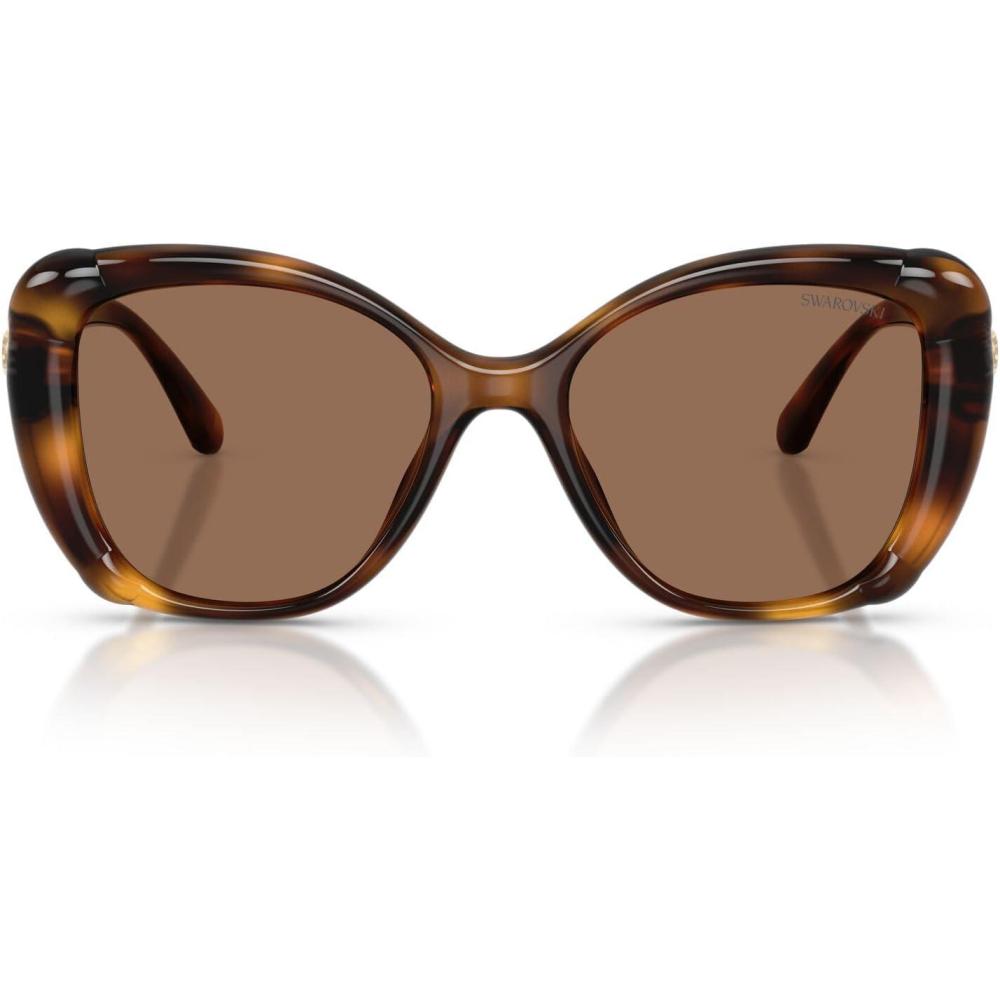 imageSwarovski Womens Sk6051u Universal Fit SunglassesHavanaDark Brown