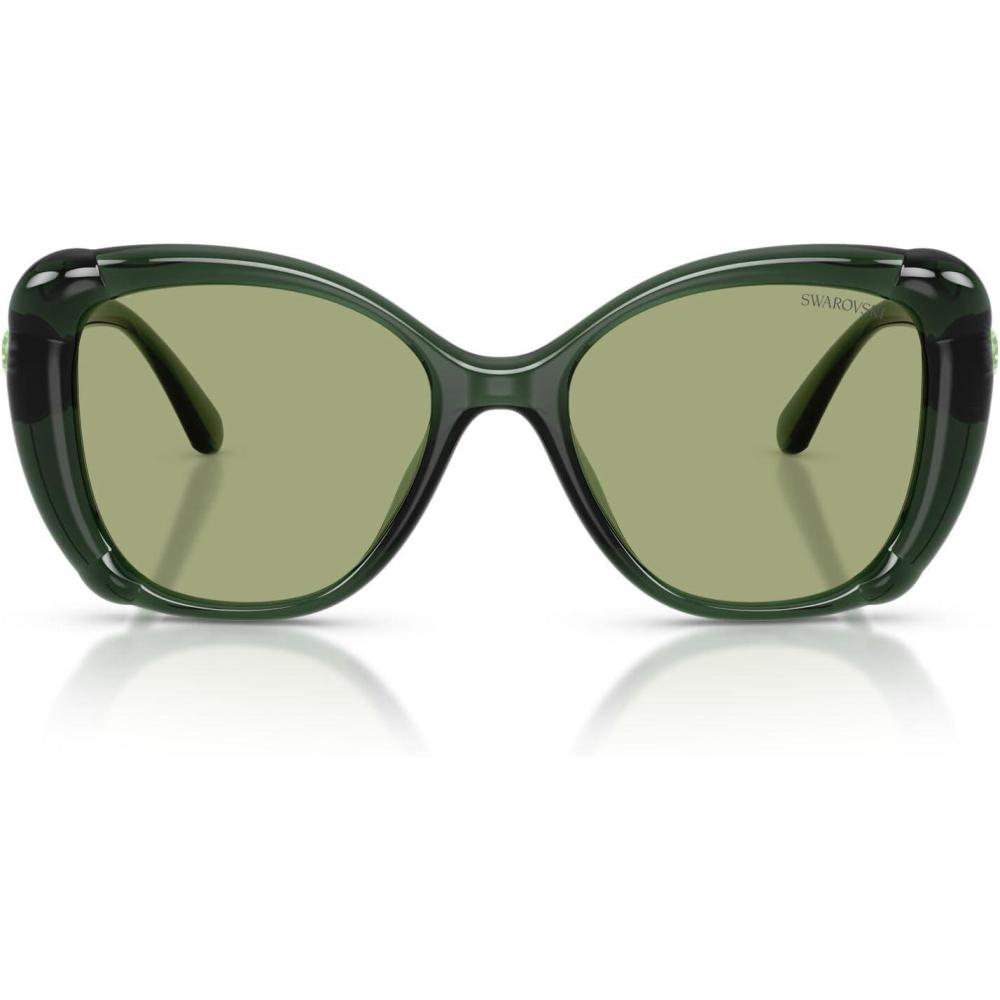 imageSwarovski Womens Sk6051u Universal Fit SunglassesTransparent GreenGreen