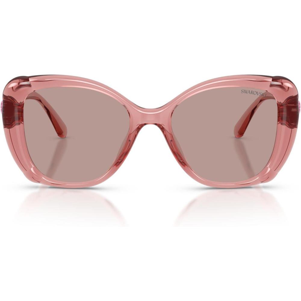 imageSwarovski Womens Sk6051u Universal Fit SunglassesTransparent PinkLight Purple Brown