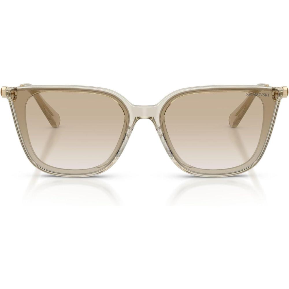 imageSwarovski Womens Sk6054d SunglassesTransparent BeigeGradient Light Grey