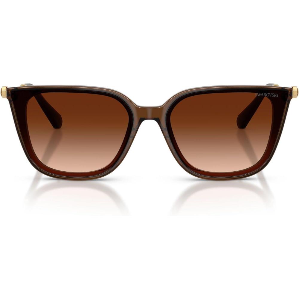 imageSwarovski Womens Sk6054d SunglassesTransparent BrownGradient Brown