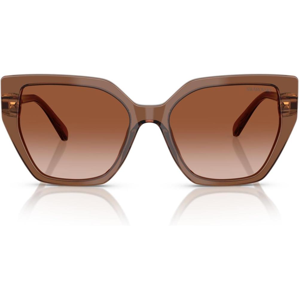imageSwarovski womens Sk6016 Cat Eye SunglassesTransparent BrownGradient Brown
