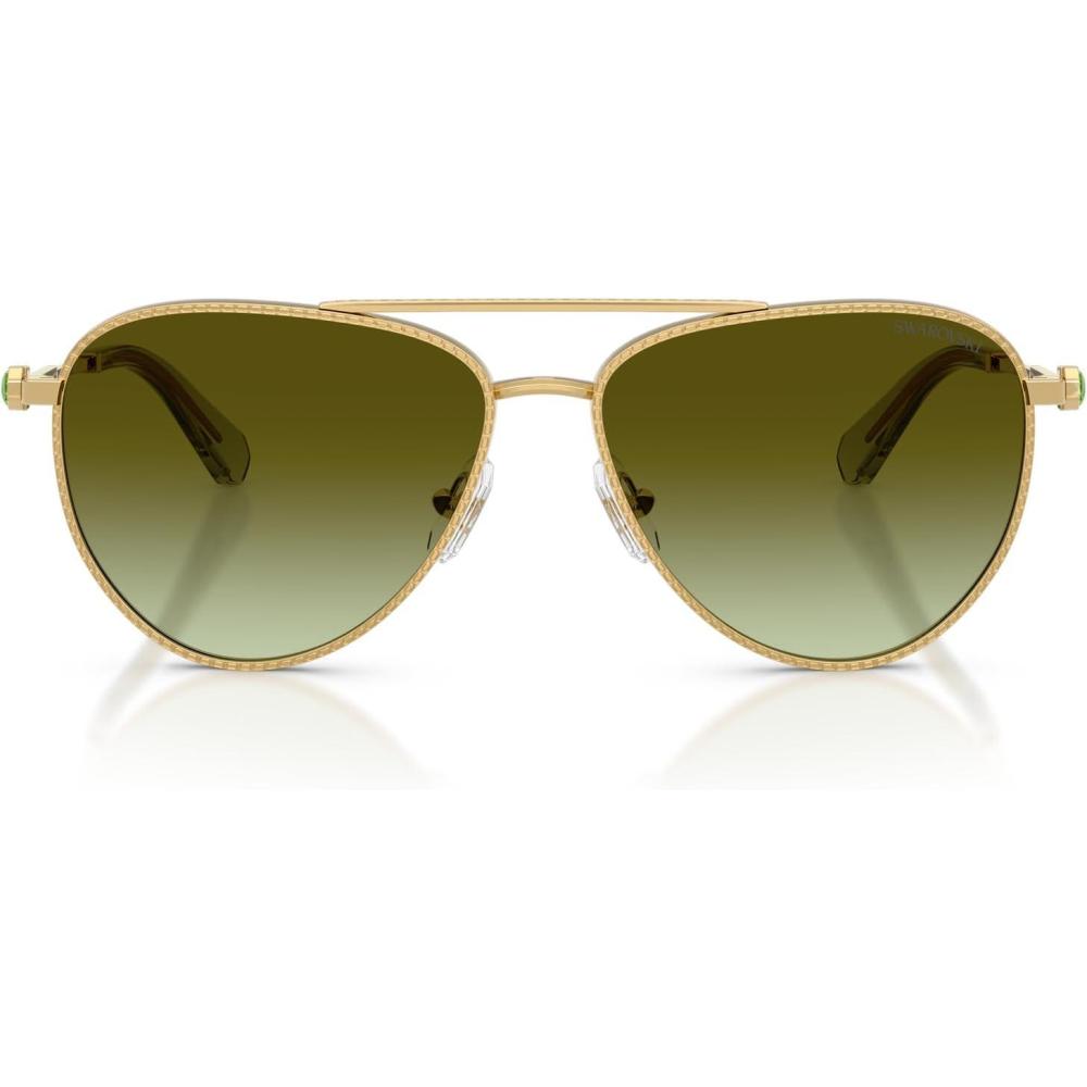 imageSwarovski womens Sk7031 Aviator SunglassesGoldGradient Brown