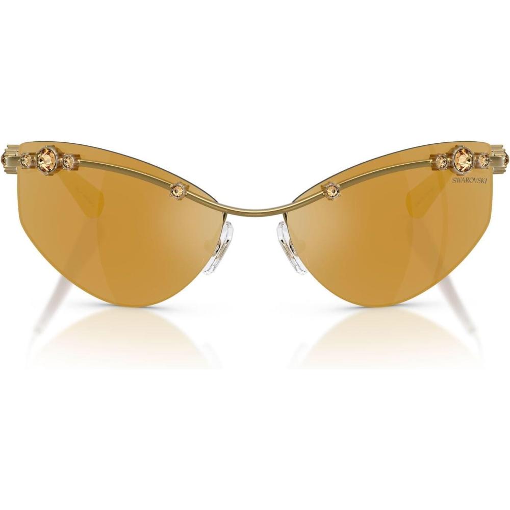 imageSwarovski womens Sk7039GoldBrown Mirrored Gold
