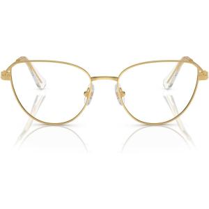 Swarovski Women’s Sk1007 Cat Eye Prescription Eyewear Frames(Gold/Demo Lens)