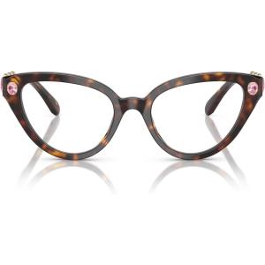 Swarovski Women’s Sk2028 Cat Eye Prescription Eyewear Frames(Havana/Demo Lens)