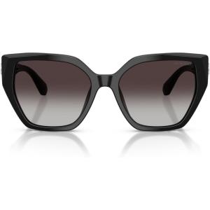 Swarovski Women’s Sk6044u Universal Fit Sunglasses(Black/Gradient Grey)