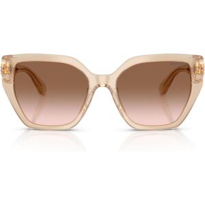 Swarovski Women’s Sk6044u Universal Fit Sunglasses(Milky Beige/Gradient Brown)
