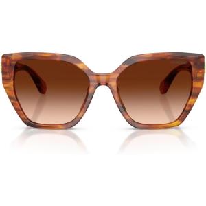 Swarovski Women’s Sk6044u Universal Fit Sunglasses(Striped Brown/Brown Gradient)