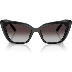 Swarovski Women’s Sk6047 Sunglasses(Black/Grey Gradient)
