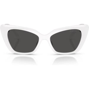 Swarovski Women’s Sk6047 Sunglasses(White/Dark Grey)