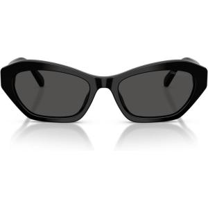 Swarovski Women’s Sk6048 Sunglasses(Black/Dark Grey)