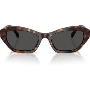 Swarovski Women’s Sk6048 Sunglasses(Havana/Dark Grey)