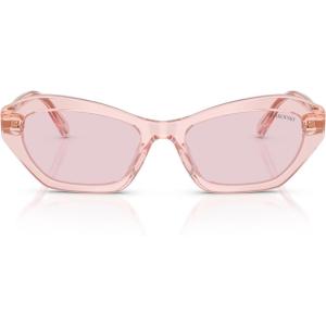 Swarovski Women’s Sk6048 Sunglasses(Transparent Pink/Pink Transition)