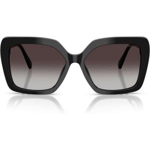 Swarovski Women’s Sk6049 Sunglasses(Black/Gradient Grey)