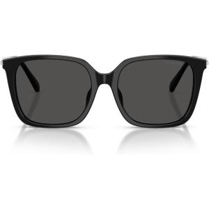 Swarovski Women’s Sk6053d Sunglasses(Black/Dark Grey)