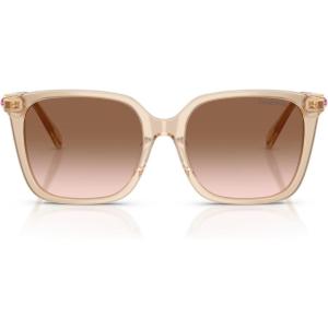 Swarovski Women’s Sk6053d Sunglasses(Milky Beige/Gradient Brown)