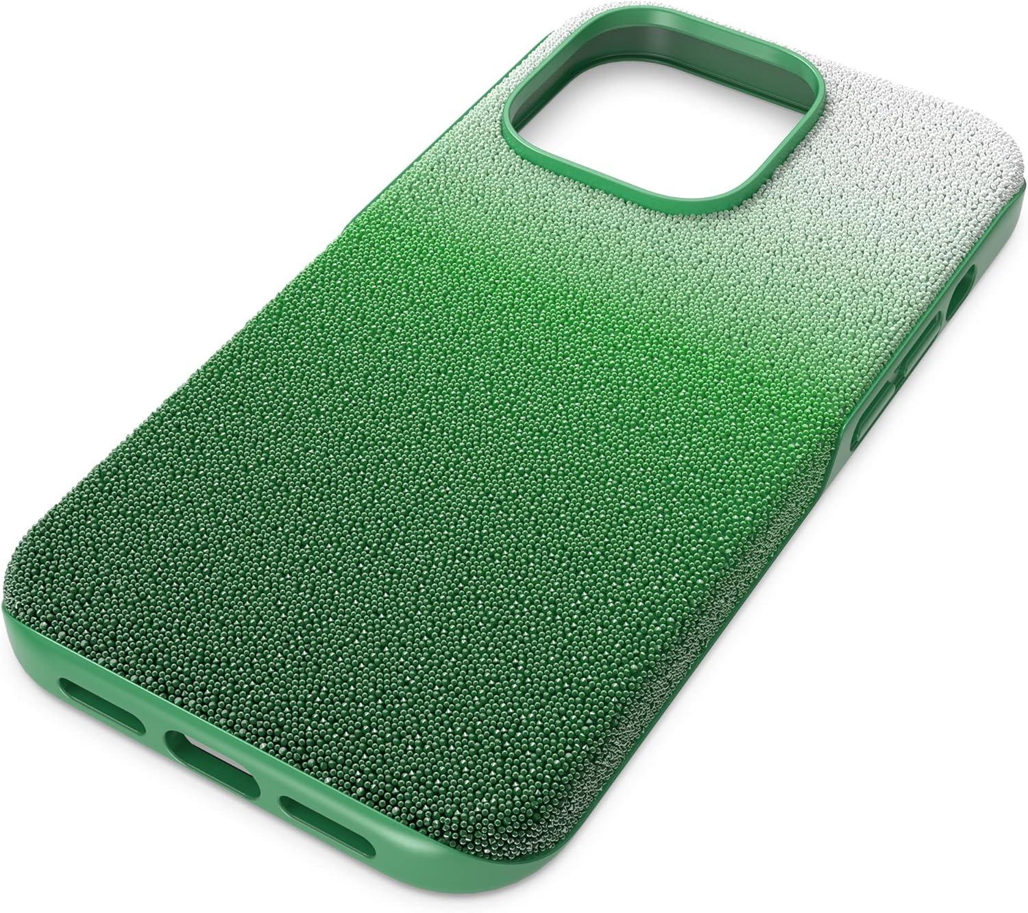 imageSwarovski High Phone Case for iPhone 14 Pro with Green Crystals in Ombre Effect Part of The High CollectionGreen